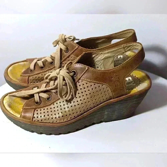 Fly London Leather Shoes - Picture 1 of 6